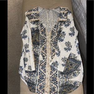 Lucky Brand peasant blouse